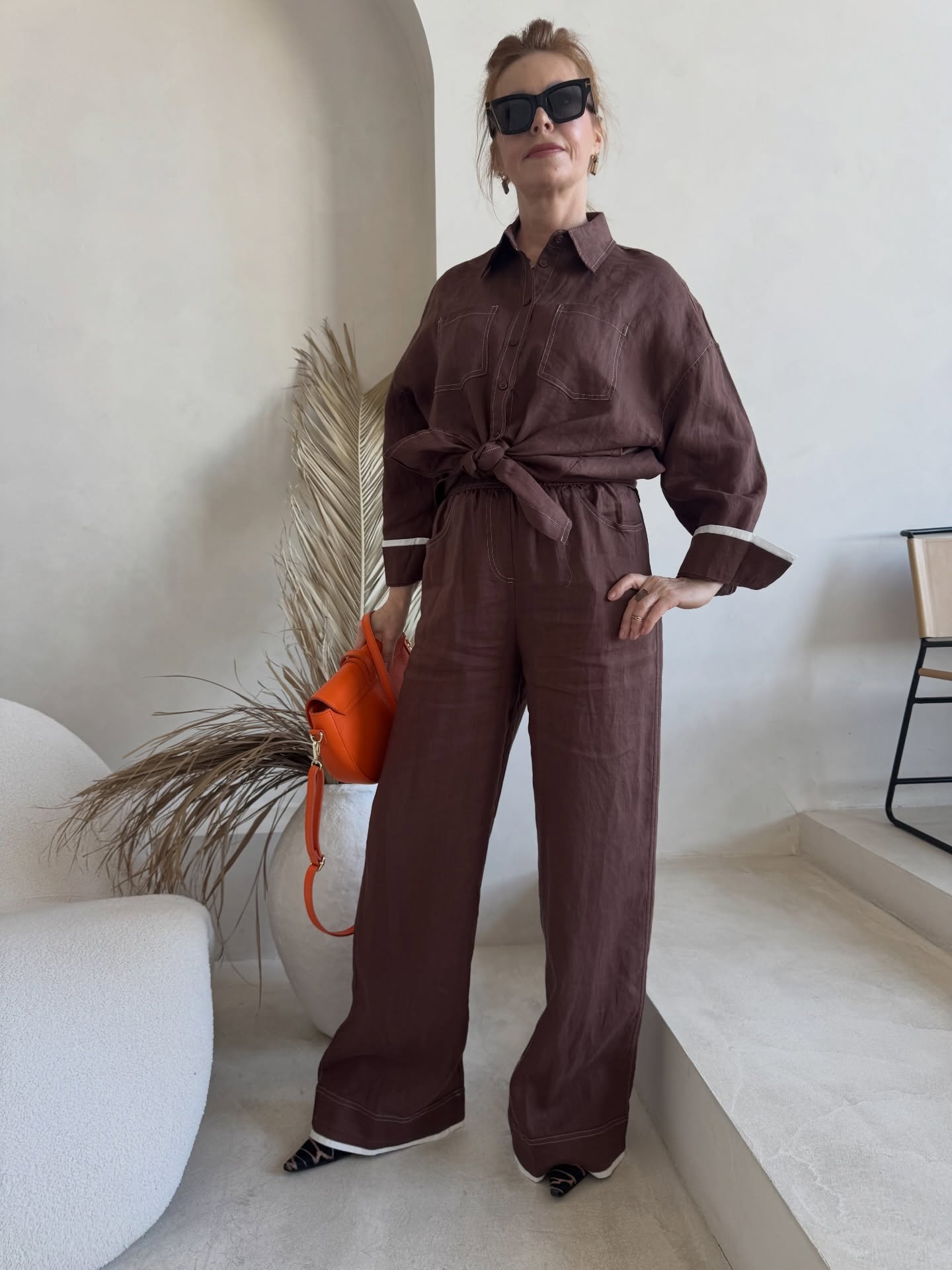 Женский льняной костюм Brunello Cucinelli